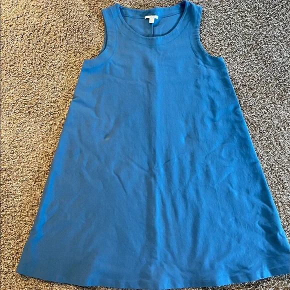 cos blue cotton dress Dress Casual Midi By Cos In Blue, Size:S